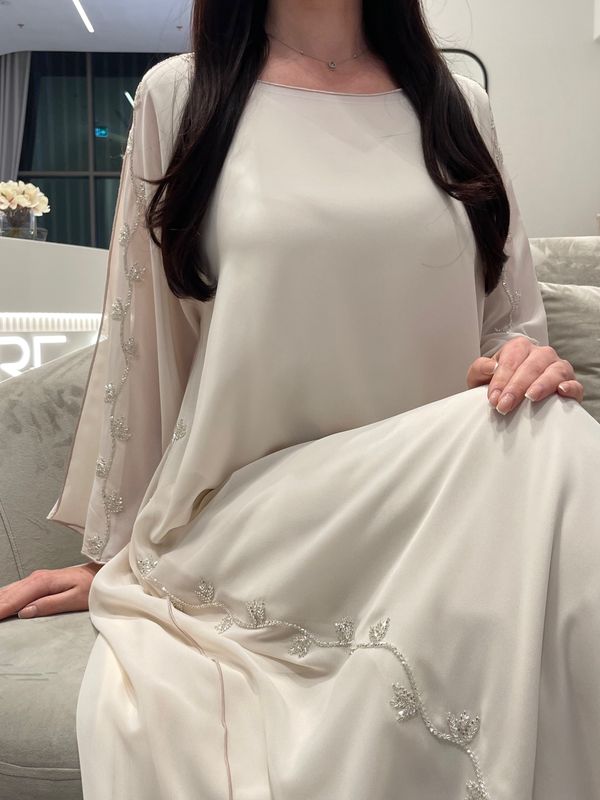 2 Pc Chiffon Handmade Embroidery